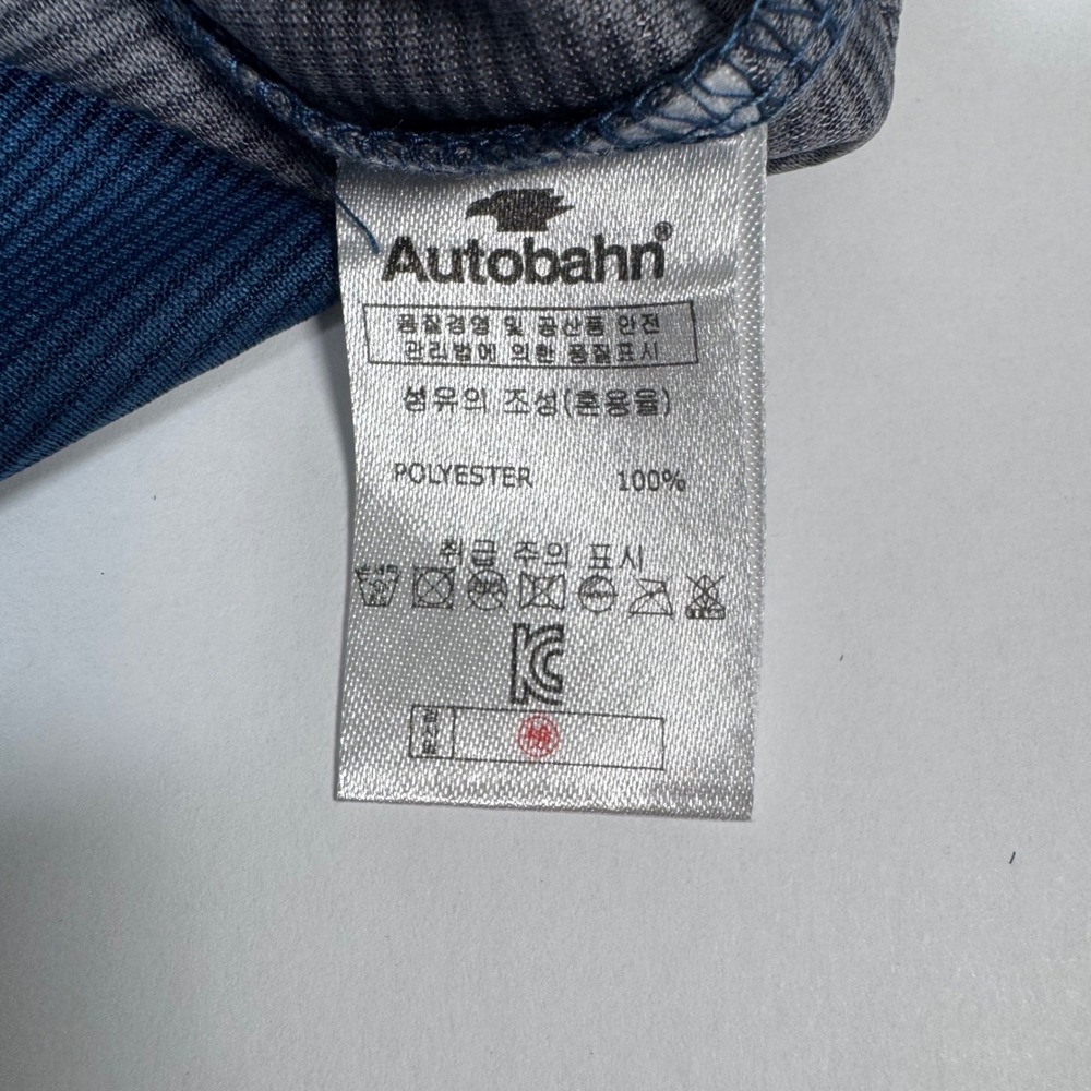 Autobahn Cycling Jersey Mens 105 Blue Orange Gray Colorblock Quarter Zip Shirt - Picture 11 of 12
